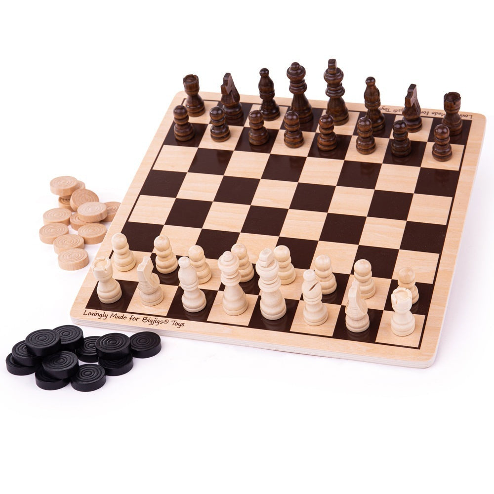 BigJigs Draughts and Chess