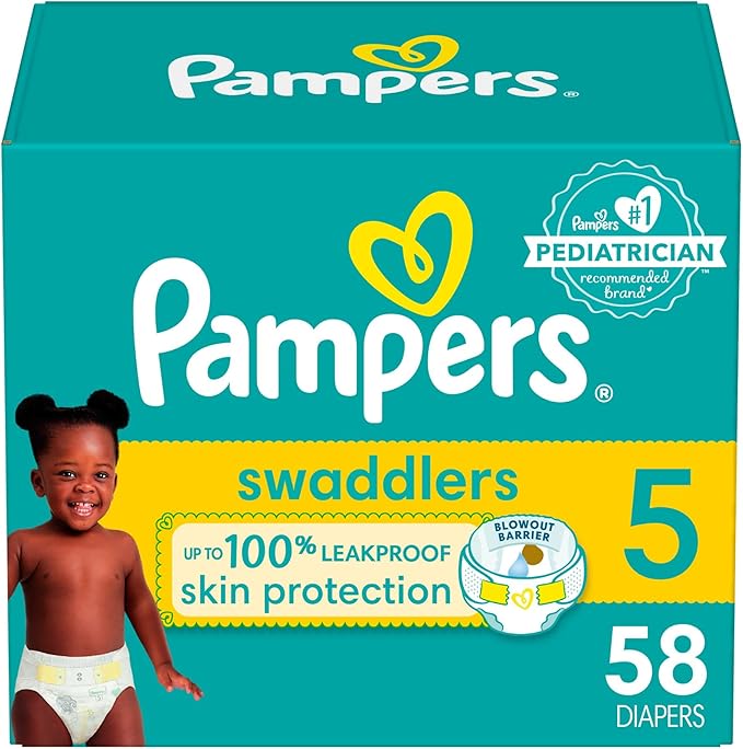 👶 Pampers Pampers Swaddlers Diapers – Size 5 (Ultimate Comfort & Protection)