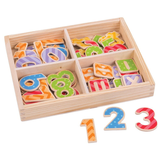 Wooden Magnetic Numbers
