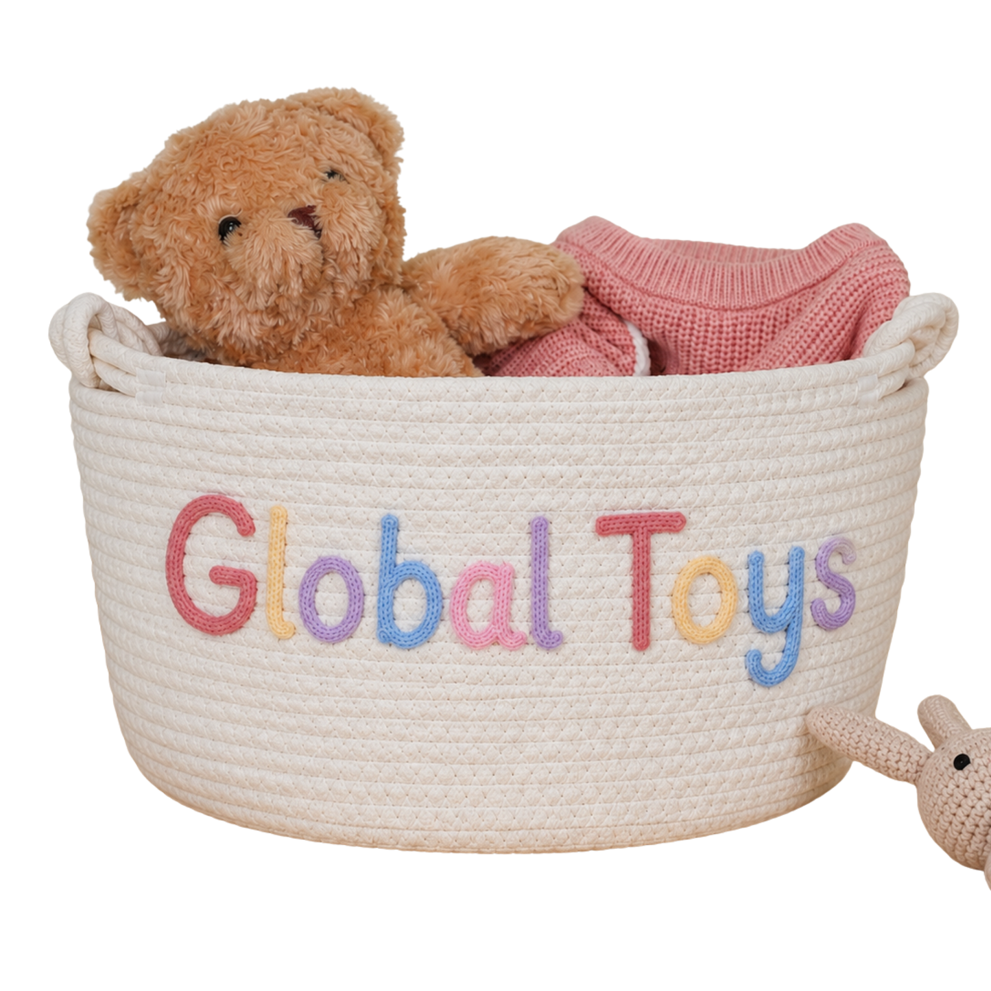 Global Toys Woven Nursery Storage Basket