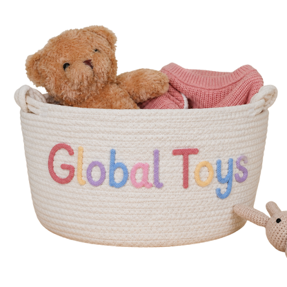 Global Toys Woven Nursery Storage Basket