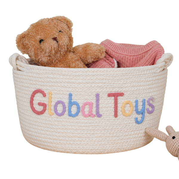 Global Toys Woven Nursery Storage Basket