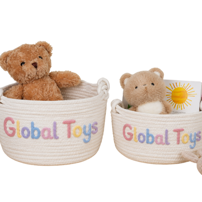 Global Toys Woven Nursery Storage Basket