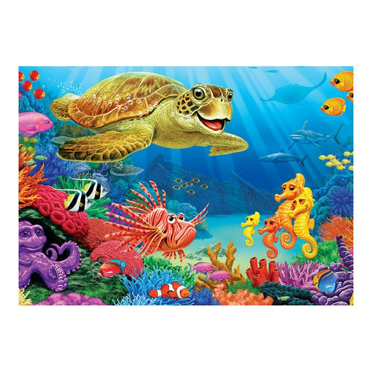 Cobble Hill Tray Puzzle Undersea Turtle 35pc
