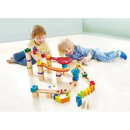 Wooden Marble Run Track Set – STEM Building Toy for Kids | Creative Engineering, Logic & Problem-Solving Playset