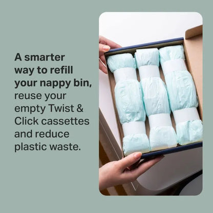 ♻️ Tommee Tippee Twist & Click Nappy Disposal Bin Refills – Odour-Lock Hygiene Protection