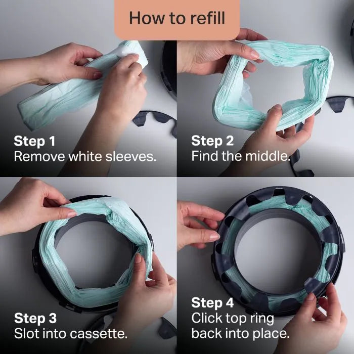♻️ Tommee Tippee Twist & Click Nappy Disposal Bin Refills – Odour-Lock Hygiene Protection