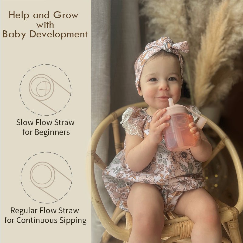 Silicone Training Cup with Straw